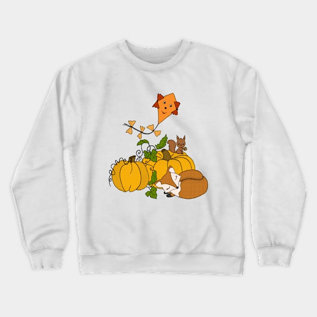 Herbstkürbis Crewneck Sweatshirt by Blumchen